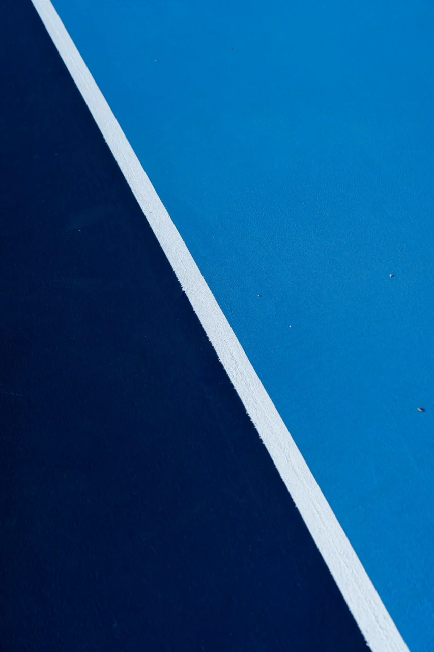 a blue line in the sky