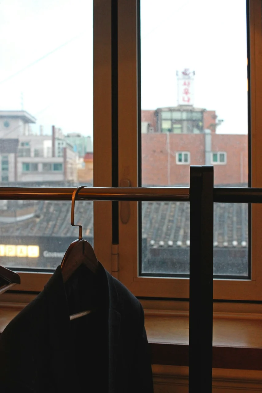 black framed glass window during daytime