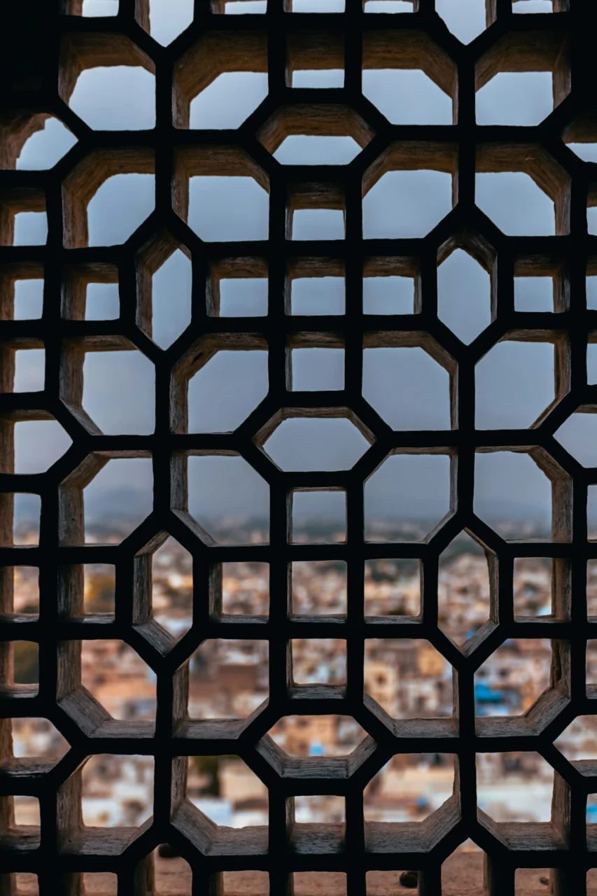 black metal frame with hole
