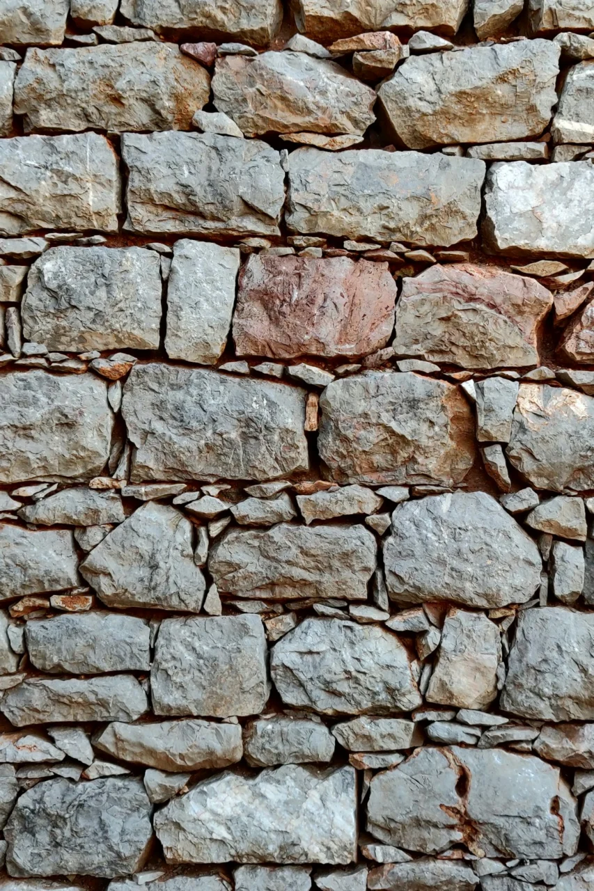 brown and gray brick wall