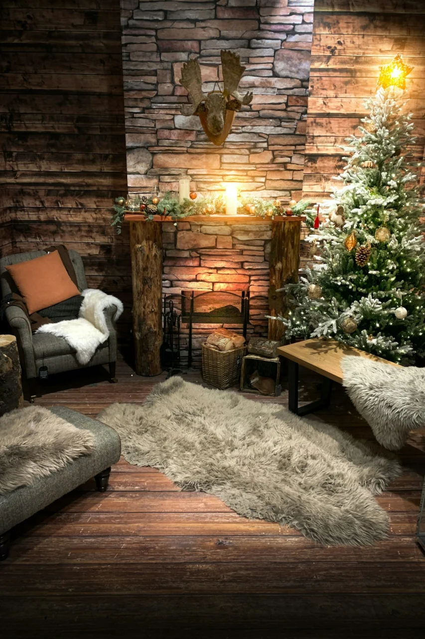 brown wooden armchair beside brown wooden table