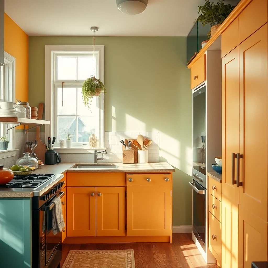 Vibrant kitchen color palette