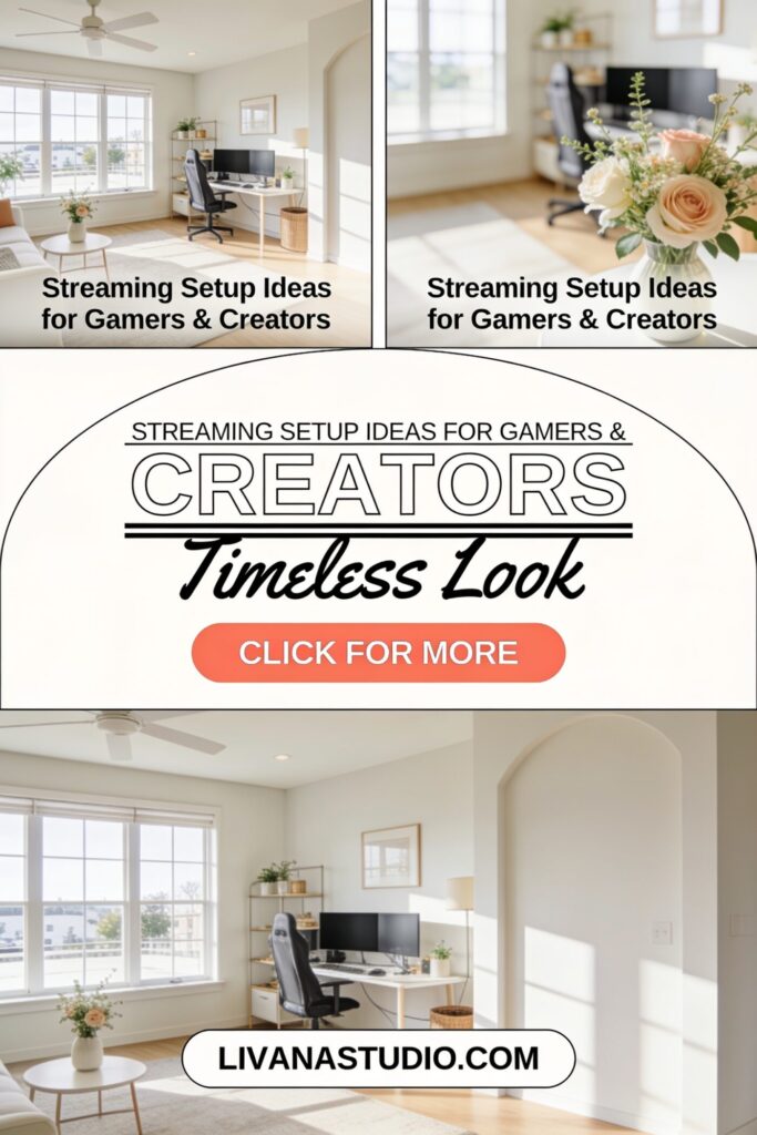 Streaming Setup Ideas for Gamers & Creators - Pinterest pin